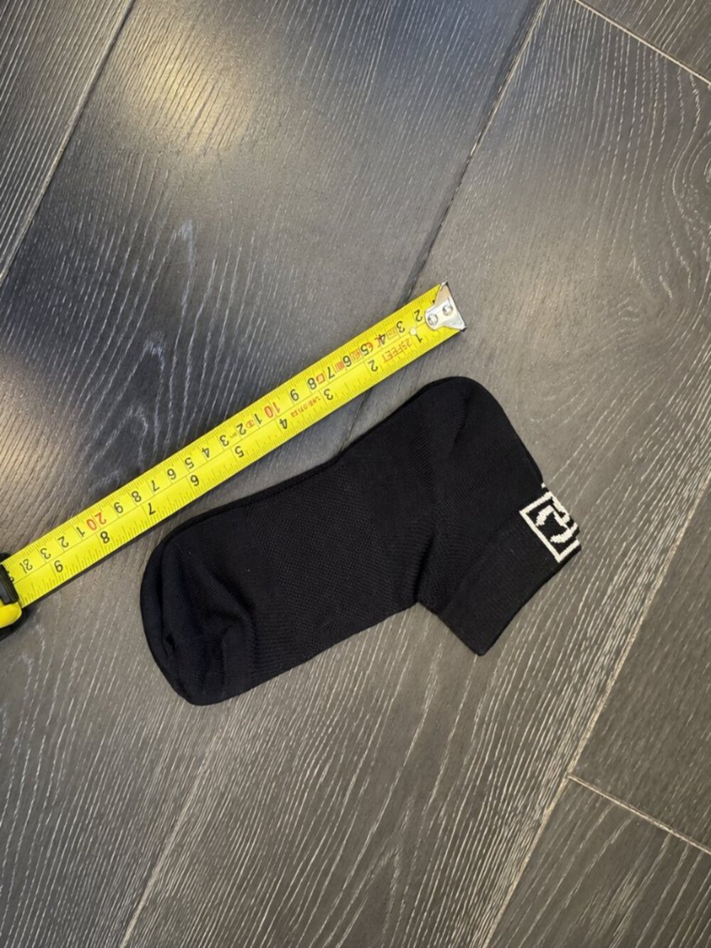 Authentic Chanel Black CC Logo Ankle Socks Knit Designer Hosiery